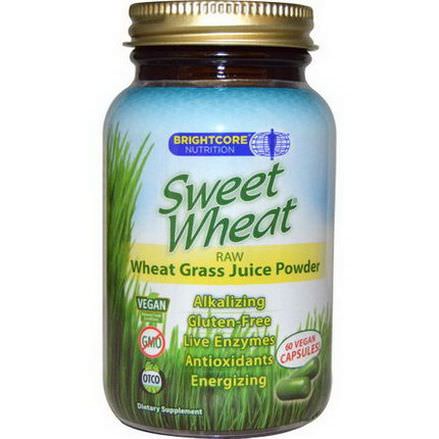 Sweet Wheat, Sweet Wheat, RAW Wheat Grass Juice Powder, 60 Vegan Caps