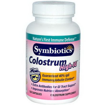 Symbiotics, Colostrum High-IG, 120 Capsules
