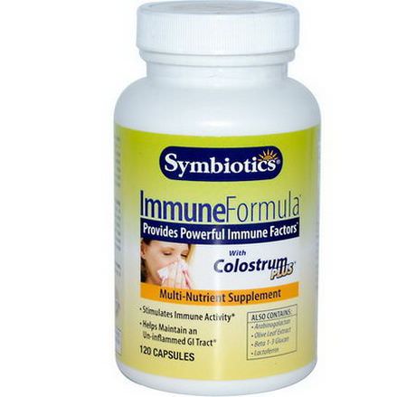 Symbiotics, Immune Formula, with Colostrum Plus, 120 Capsules