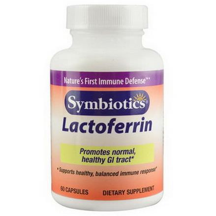 Symbiotics, Lactoferrin, 60 Capsules