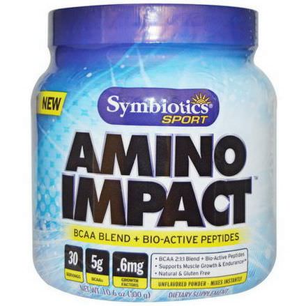 Symbiotics, Sport Amino Impact, Unflavored Powder 300g