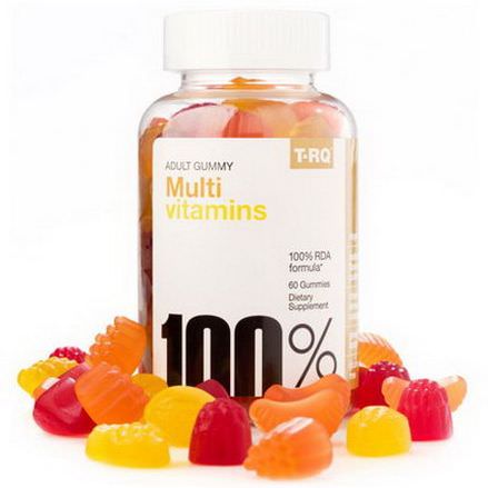 T.RQ, Multi Vitamins, Adult Gummy, Cherry Lemon Orange, 60 Gummies