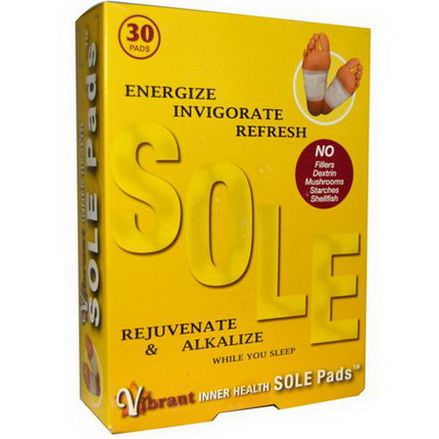 TRR Enterprises Inc. Sole, Vibrant Inner Health Sole Pads, 30 Pads