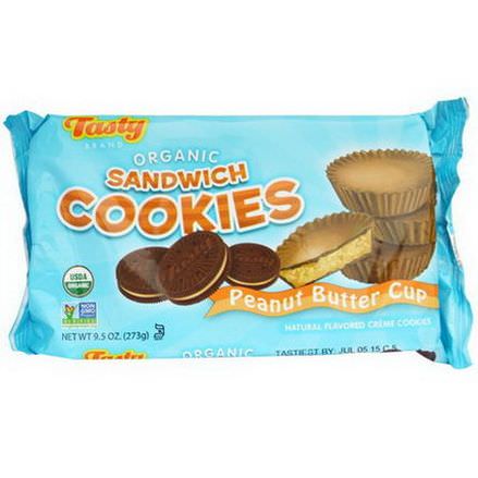 Tasty Brand, Organic Sandwich Cookies, Peanut Butter Cup 273g