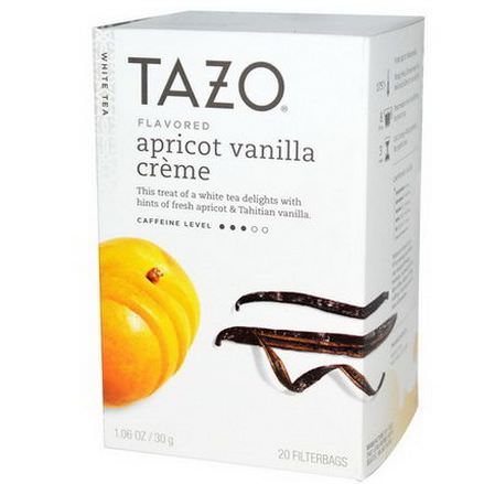 Tazo Teas, Apricot Vanilla Creme Flavored, White Tea, 20 Filterbags 30g