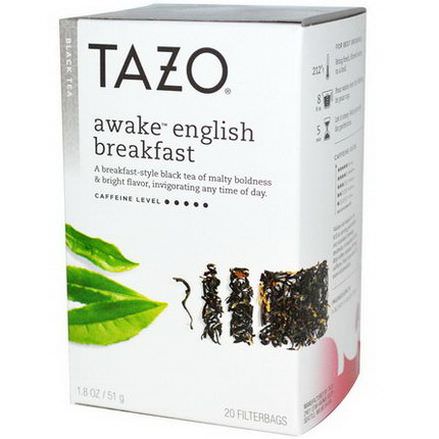 Tazo Teas, Awake English Breakfast, Black Tea, 20 Filterbags 51g