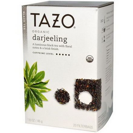 Tazo Teas, Organic Darjeeling, Black Tea, 20 Filterbags 46g