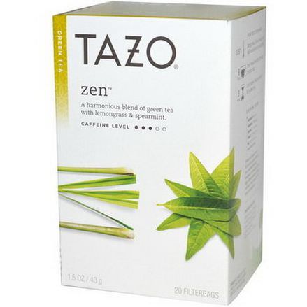 Tazo Teas, Zen, Green Tea, 20 Filterbags 43g