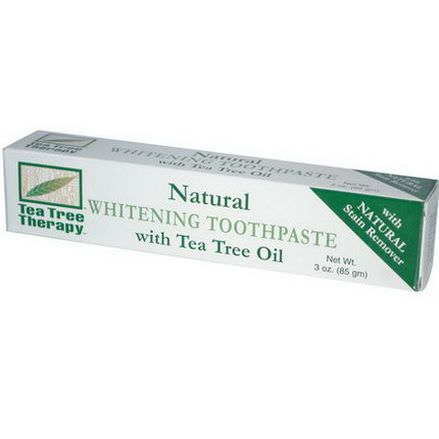 Tea Tree Therapy, Natural Whitening Toothpaste, with Tea Tree Oil 85g