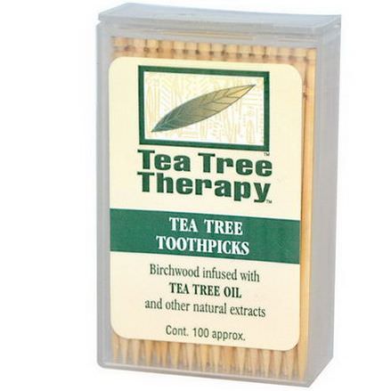 Tea Tree Therapy, Tea Tree Toothpicks, 100 Approx.