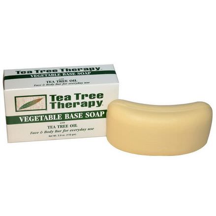 Tea Tree Therapy, Vegetable Base Soap, with Tea Tree Oil, Bar 110g