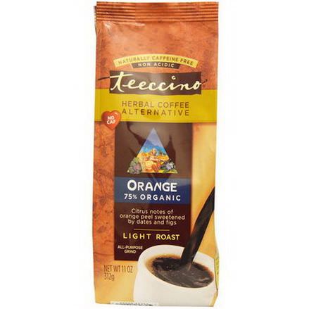 Teeccino, Herbal Coffee Alternative, Orange, Light Roast, Caffeine Free 312g