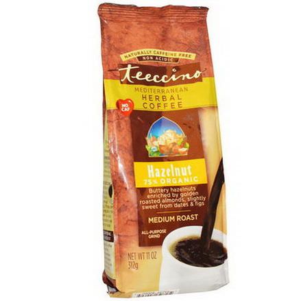 Teeccino, Mediterranean Herbal Coffee, Hazelnut, Medium Roast, Caffeine Free 312g