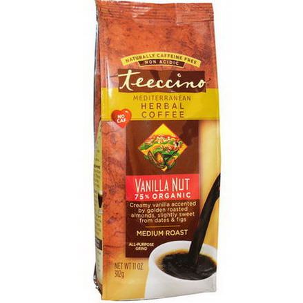 Teeccino, Mediterranean Herbal Coffee, Medium Roast, Caffeine Free, Vanilla Nut 312g