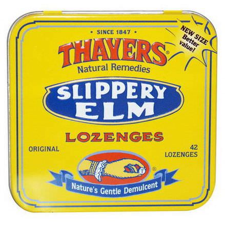 Thayers, Slippery Elm Lozenges, 42 Lozenges