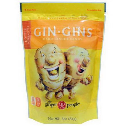 The Ginger People, Gin-Gins, Hard Ginger Candy, Double Strength 84g