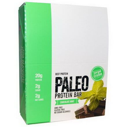 The Julian Bakery, Paleo Protein Bar, Beef Protein, Chocolate Mint, 12 Bars 65.2g Each