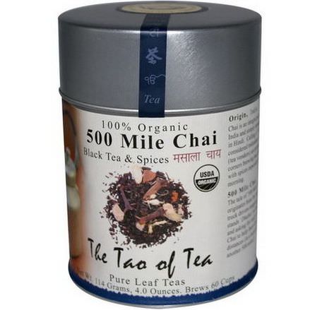 The Tao of Tea, 100% Organic Black Tea&Spices, 500 Mile Chai 114g