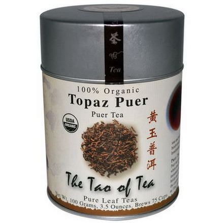 The Tao of Tea, 100% Organic Puer Tea, Topaz Puer 100g