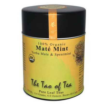 The Tao of Tea, 100% Organic Pure Leaf Teas, Mate Mint, Yerba Mate&Spearmint 114g