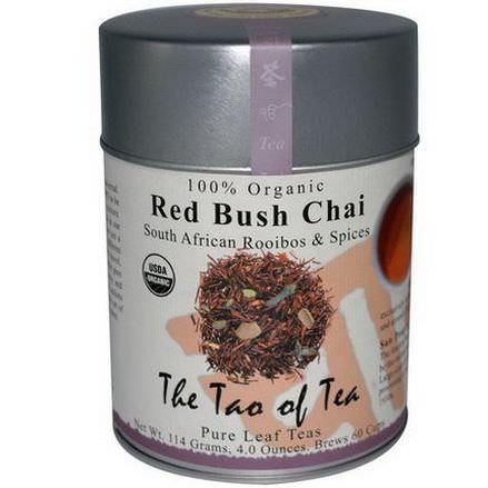 The Tao of Tea, 100% Organic South African Rooibos&Spices, Red Bush Chai, Caffeine Free 114g