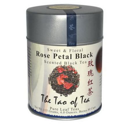 The Tao of Tea, Rose Petal Black Tea, Sweet&Floral Scented Black Tea 115g