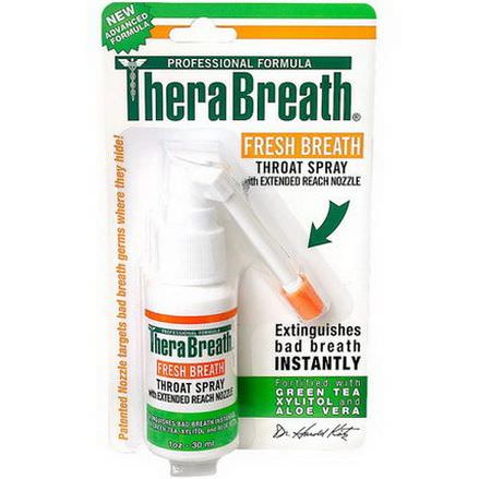 TheraBreath, Fresh Breath, Throat Spray 30ml