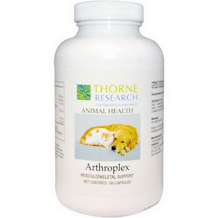 Thorne Research, Animal Health, Arthroplex, Musculoskeletal Support, 180 Capsules
