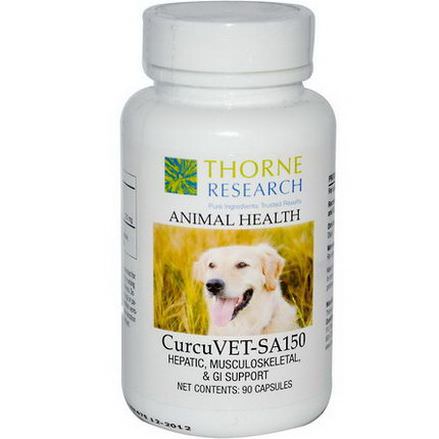Thorne Research, Animal Health, CurcuVet-SA150 for Dogs, 90 Capsules