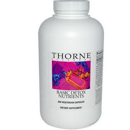 Thorne Research, Basic Detox Nutrients, 360 Veggie Caps