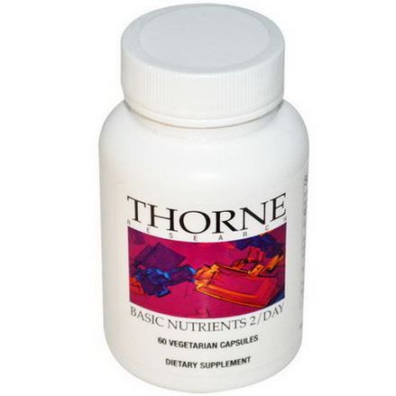 Thorne Research, Basic Nutrients 2/Day, 60 Veggie Caps