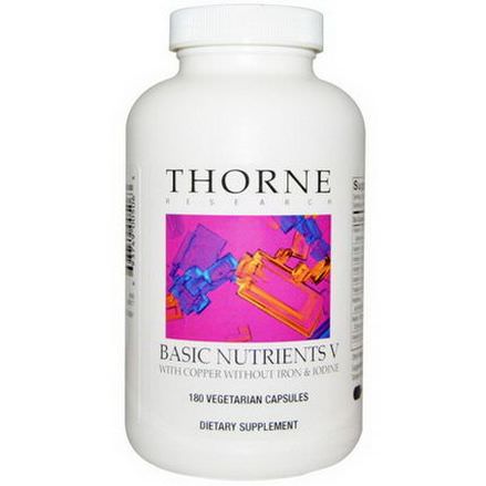Thorne Research, Basic Nutrients V, 180 Veggie Caps