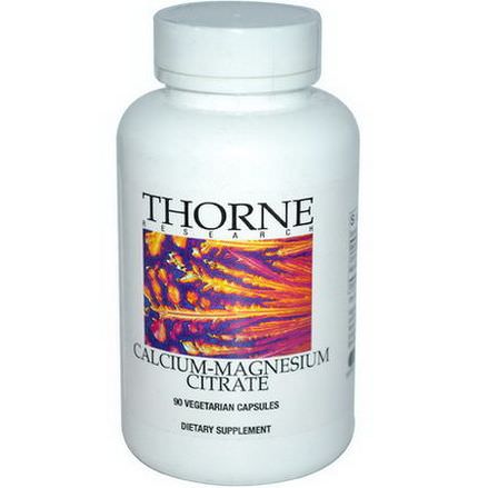 Thorne Research, Calcium-Magnesium Citrate, 90 Veggie Caps