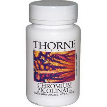 Thorne Research, Chromium Picolinate, 60 Veggie Caps