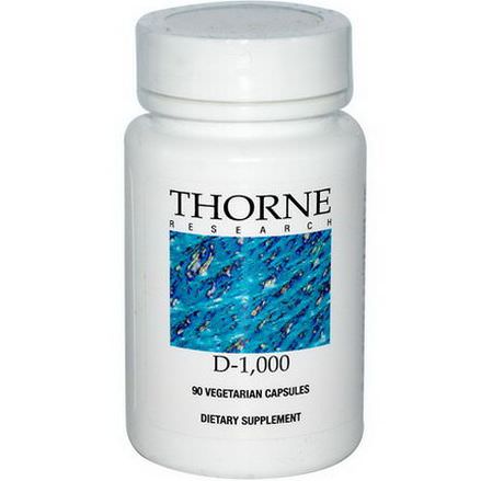 Thorne Research, D-1000, 90 Veggie Caps