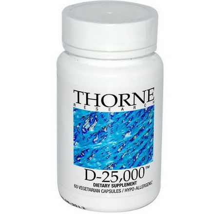 Thorne Research, D-25,000, 60 Veggie Caps