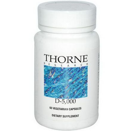 Thorne Research, D-5,000, 60 Veggie Caps