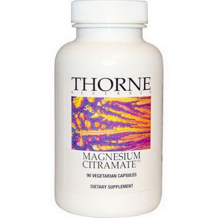 Thorne Research, Magnesium Citramate, 90 Veggie Caps