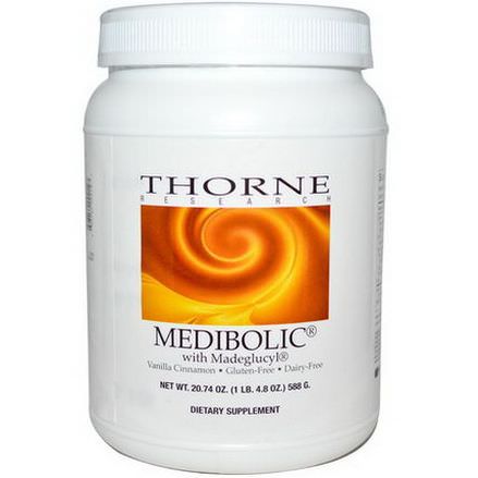 Thorne Research, Medibolic with Madeglucyl, Vanilla Cinnamon 588g