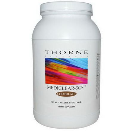 Thorne Research, Mediclear-SGS, Chocolate 1,066g