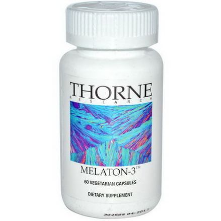 Thorne Research, Melaton-3, 60 Veggie Caps