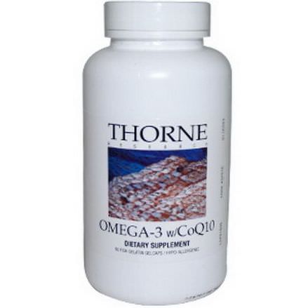 Thorne Research, Omega-3 w/CoQ10, 90 Fish Gelatin Gelcaps