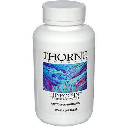 Thorne Research, Thyrocsin, Thyroid Cofactors, 120 Veggie Caps