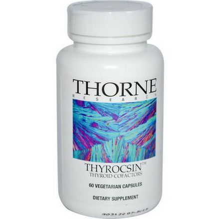 Thorne Research, Thyrocsin, Thyroid Cofactors, 60 Veggie Caps