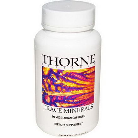 Thorne Research, Trace Minerals, 90 Veggie Caps