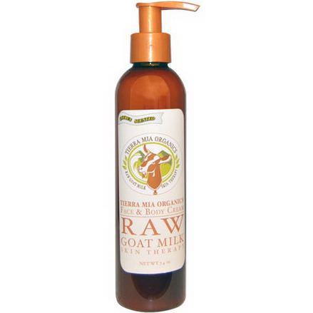 Tierra Mia Organics, Face&Body Cream, Raw Goat Milk Skin Therapy, Citrus Scented, 7.4 oz