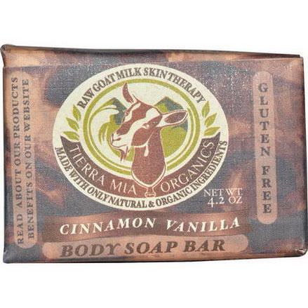 Tierra Mia Organics, Raw Goat Milk Skin Therapy, Body Soap Bar, Cinnamon Vanilla, 4.2 oz