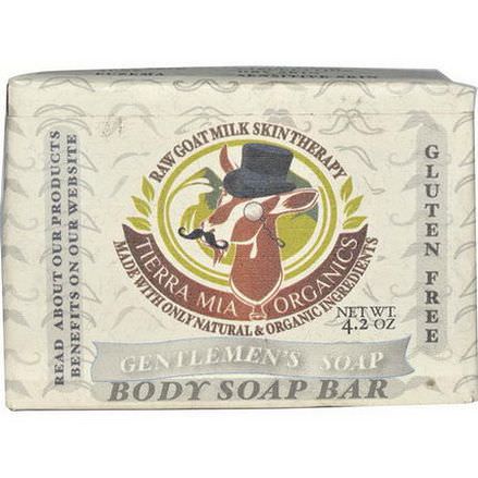 Tierra Mia Organics, Raw Goat Milk Skin Therapy, Body Soap Bar, Gentlemen's Soap, 4.2 oz