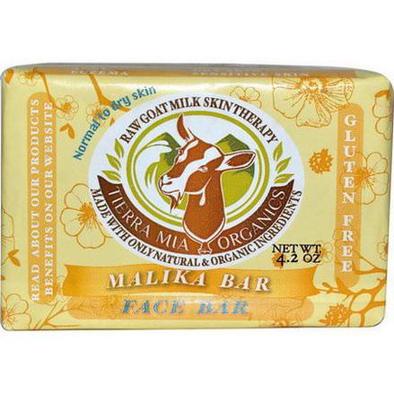 Tierra Mia Organics, Raw Goat Milk Skin Therapy, Face Bar, Malika, 4.2 oz