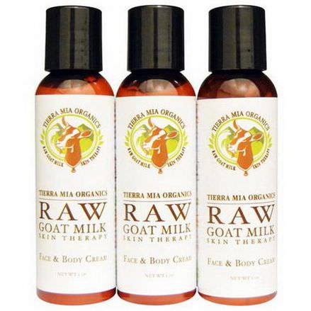 Tierra Mia Organics, Raw Goat Milk Skin Therapy, Lavender Citrus Coconut, 3 Bottles 56g Each